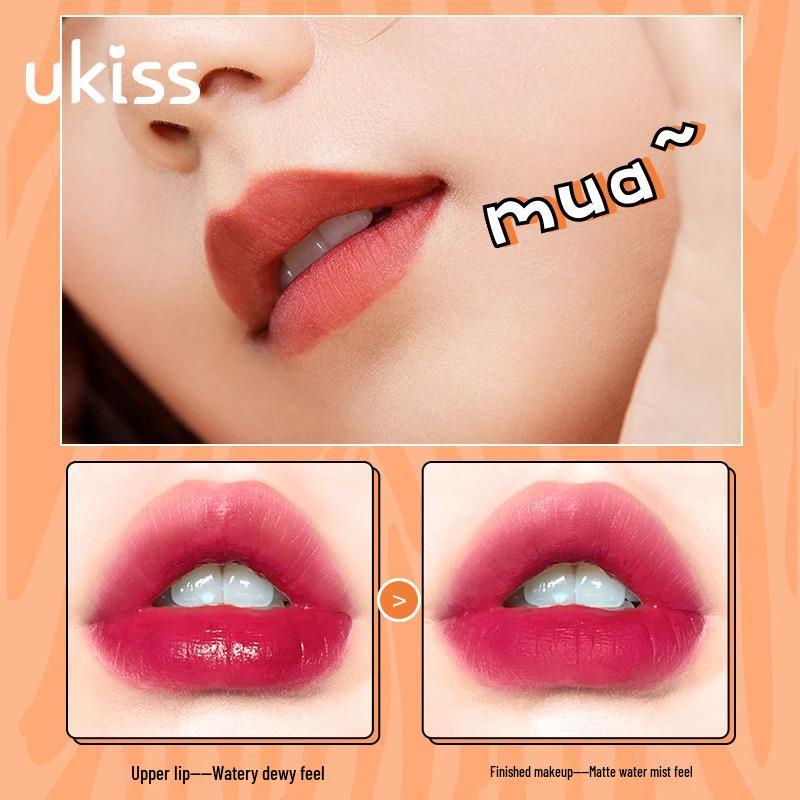 Ukiss Water Lip Dew W12: Moisturizing Lipstick & Lip Gloss for a Natural, Student-Friendly Look