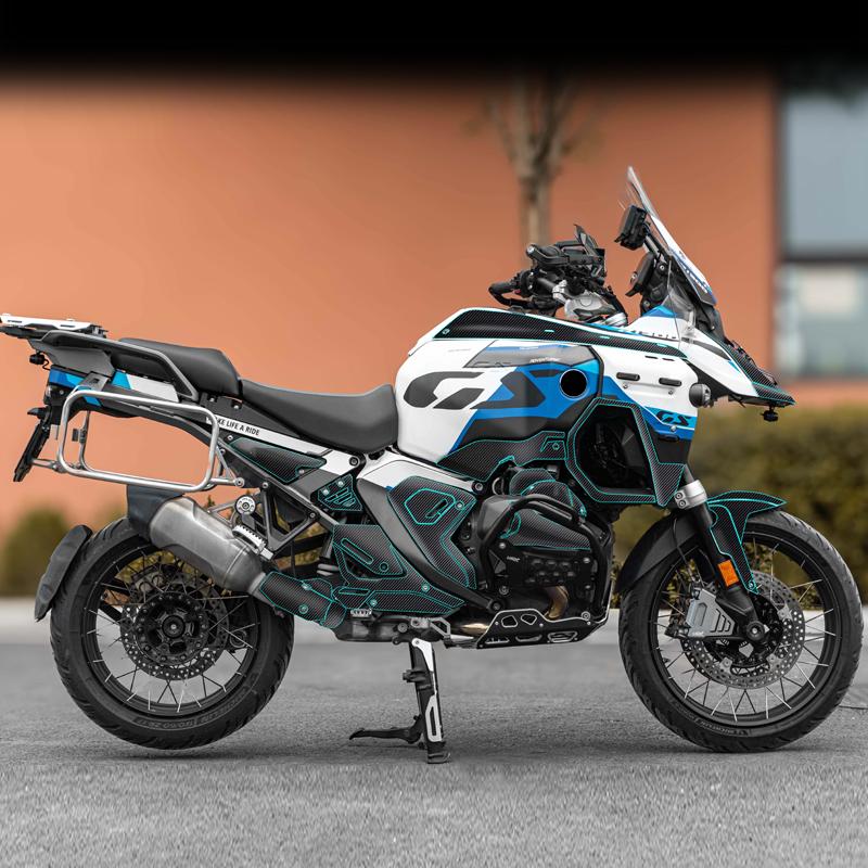For 2025 BMW R 1300 GS ADV Thick Armor Film Tank Pad Full Body Decal Set - Anti-Scratch Shockproof Styling Motorcycle Accessorie