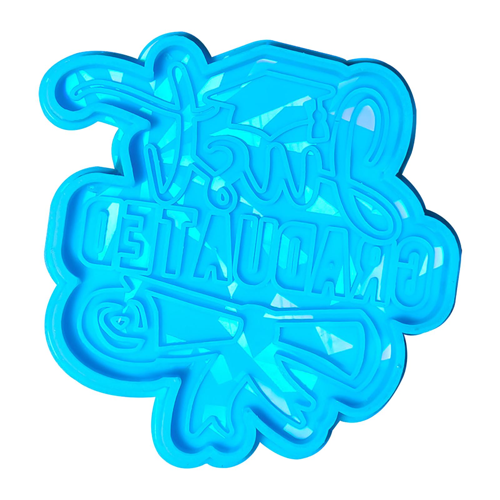 

Голографическая силиконовая форма для света и тени, выпускная шапка, кулон, брелок, форма из эпоксидной смолы для DIY, инструмент для изготовления ювелирных изделий синий