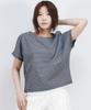 Deumakeu Checkered Mini French Short-Sleeved Shirt Blue