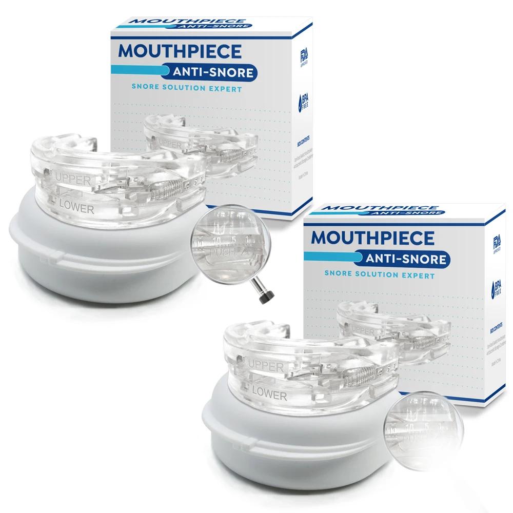 2 Einheiten Anti-Schnarch-Bruxismus-Mundschutz Zähne Bruxismus Schlafapnoe-Schutz Schnarch-Mundschutz Schnarchschutz Mechanismus
