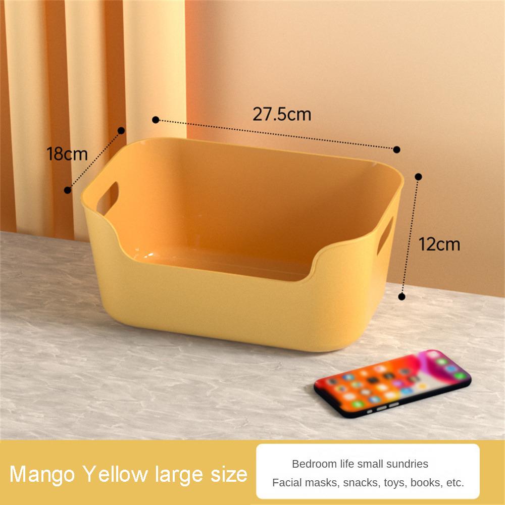 Household Multifunction Storage Basket Handle Design Fall Resistance Non-slip High Capacity Classification Storage Big Exposure