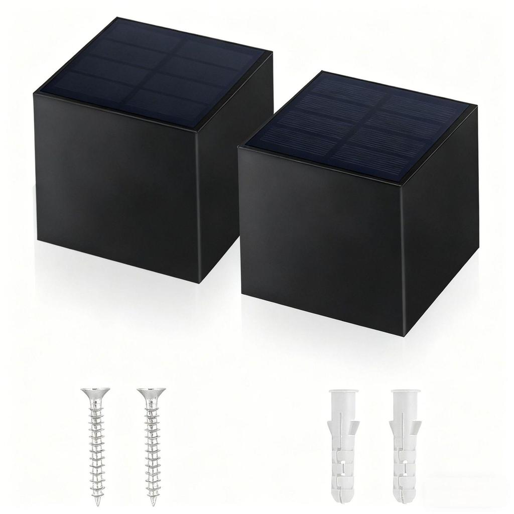 Waterproof Outdoor LED Solar Wall Lights for Garden and Patio Decoration