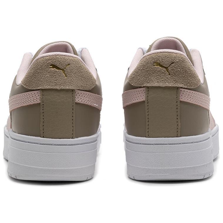 Puma Ca Pro Low Top Skateboard Shoes Women's White Brown 394749-08
