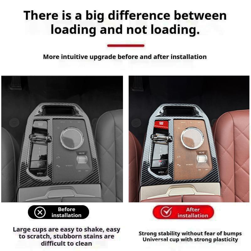 For BMW iX 2025-2025 Car Red / Blak Real Carbon Fiber One-key Start Button Decorative Stickers Interior Accessories