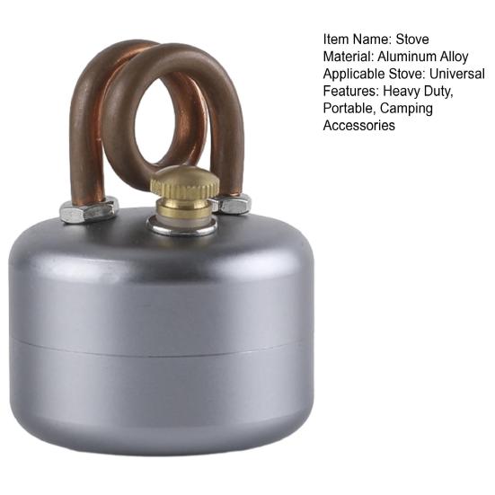 Taşınabilir Kamp Ocağı Ultra Hafif Rüzgar Geçirmez Isıtıcı Brülör Dış Mekan Maceraları Sırt Çantasıyla Yürüyüş Acil Durum Alüminyum Alaşımlı Sıvı Yakıtlı Ocak
