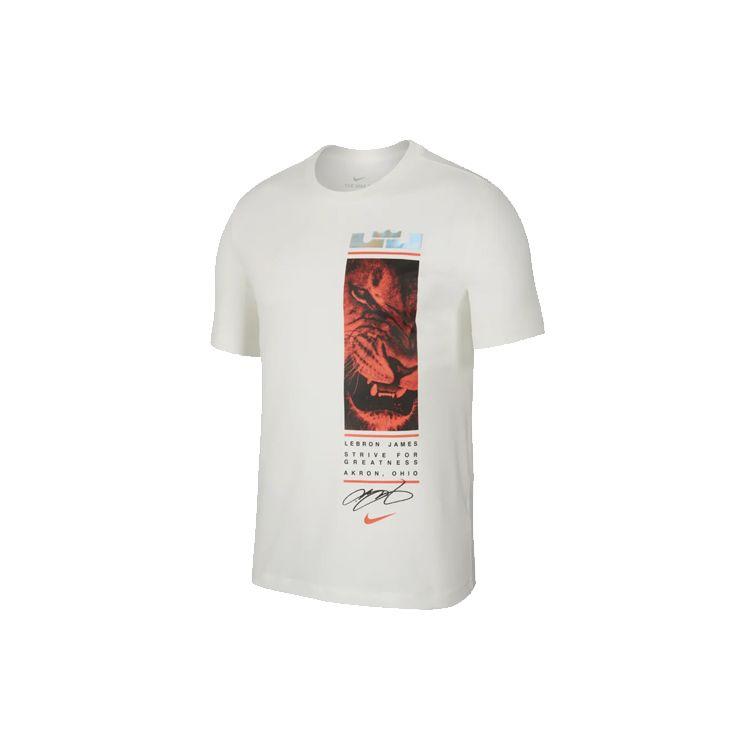Nike Men s Dri-FIT LeBron James Lion King T-Shirt Sail White BQ3629-133 XXXL