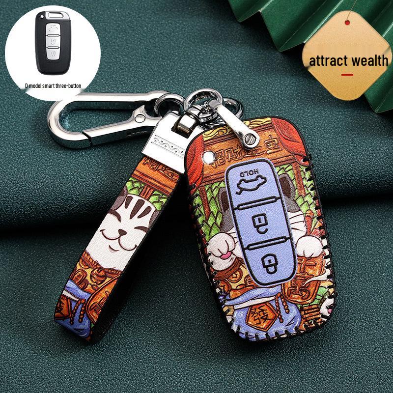 Hyundai Car Key Cover for 20 Models: Ix35, Festa, Ix25, Verna, Santa Fe, Encino, Guochao