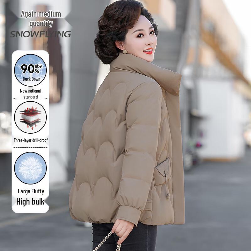 Женская короткая зимняя куртка Xuezhongfei с 90% пуха 3XL