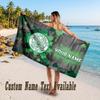 Celtic FC Design Beach Towel Custom Text Large Towel for Beach Vacation