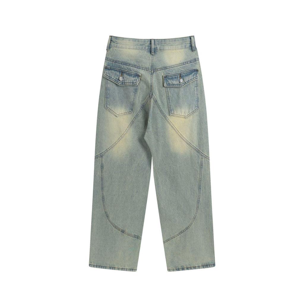 Women's High-Waisted Retro Wide-Leg Jeans - Summer Streetwear