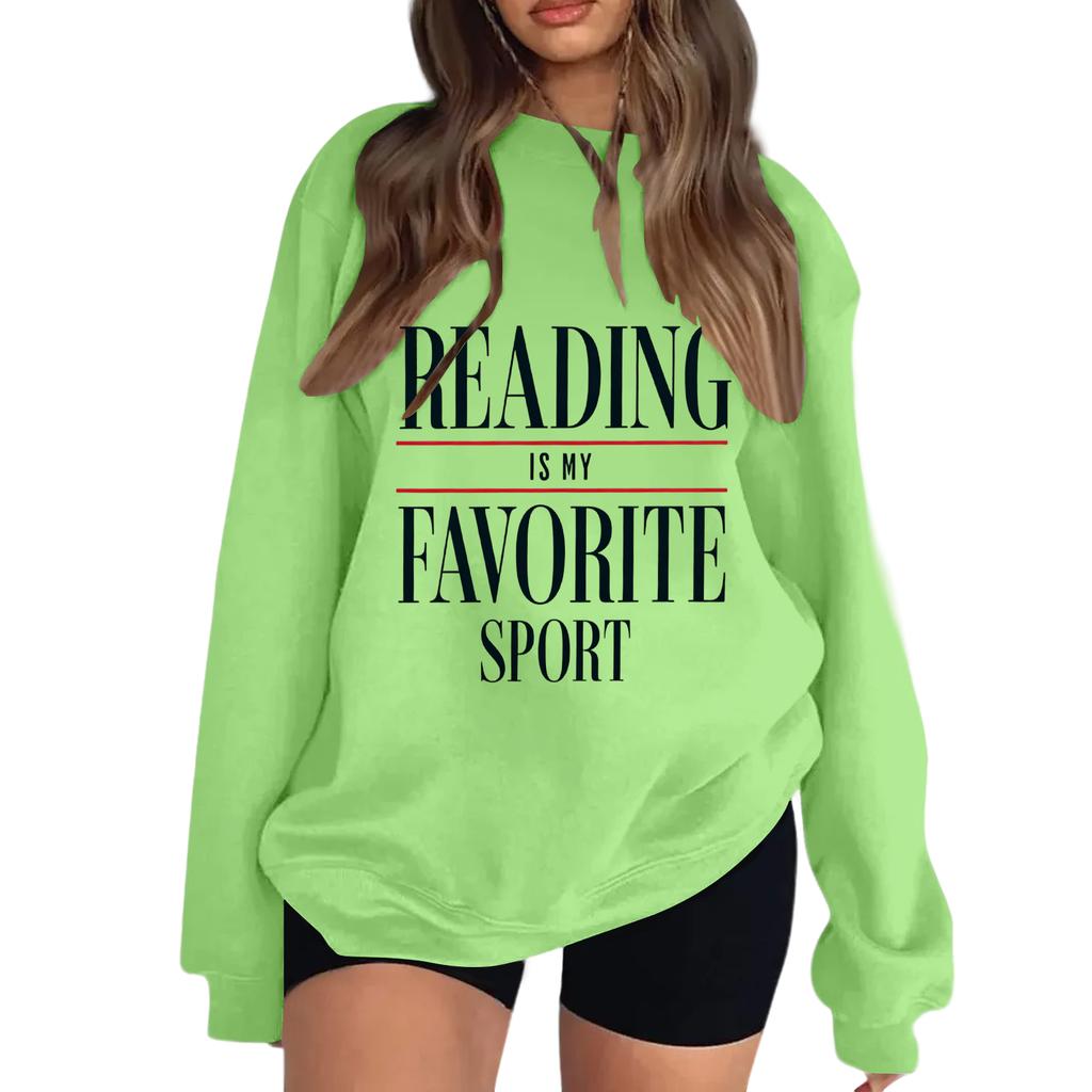 Damen Lesen ist mein Lieblingssport Sweatshirt