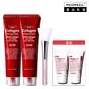 Red Collagen Wrapping Mask 70ml*2 + Red Lacto Collagen Pore Cleansing Foam 15ml *2 + Silicone Brush