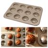 Carbon Steel Baking Mold Heat Resistant Shell Shaped Mold Madeleine Mold Cake Pan Cupcakes