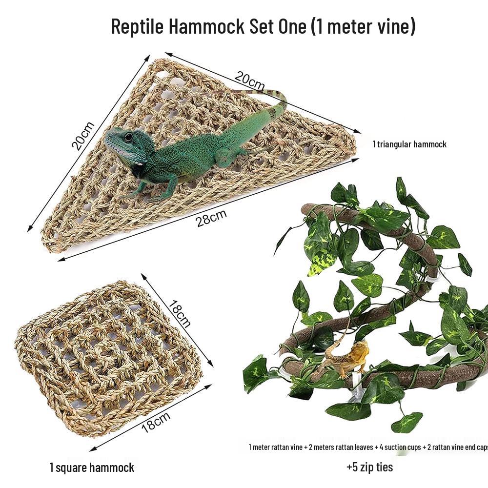 Reptile Habitat Decor: Simulation Vine with Lizard, Chameleon, Snake & Gecko Climbing Features