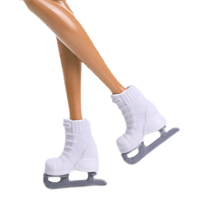 30cm (11.6-inch) Doll Roller Skates/ice Skates/four-wheel Shoes Accessories Toy, Multi-color And Transformable.