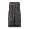 Winter 2025 Luxury Sequin Patchwork Slit Midi Skirt AR354120