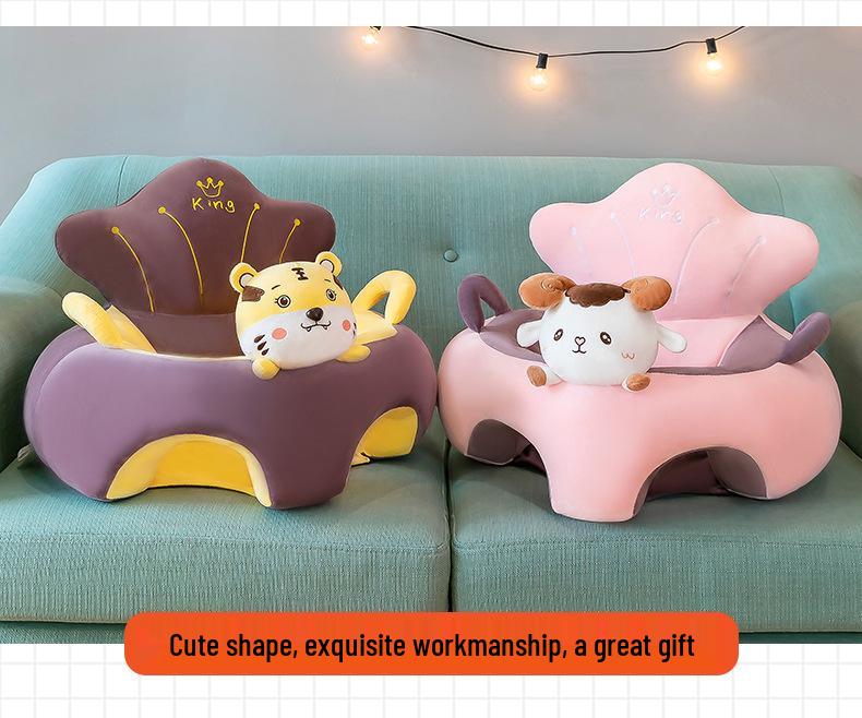 Adorable Animal-Shaped Infant Training Chair & Plush Sofa