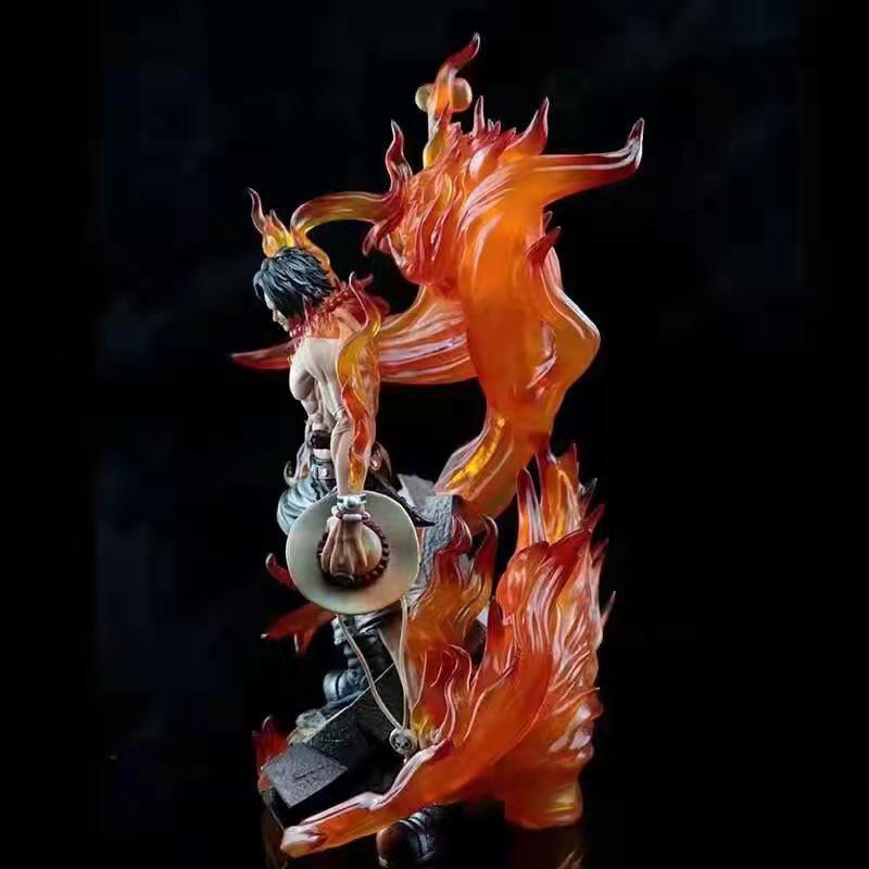One Piece Ace Fire God Light-Up Figure