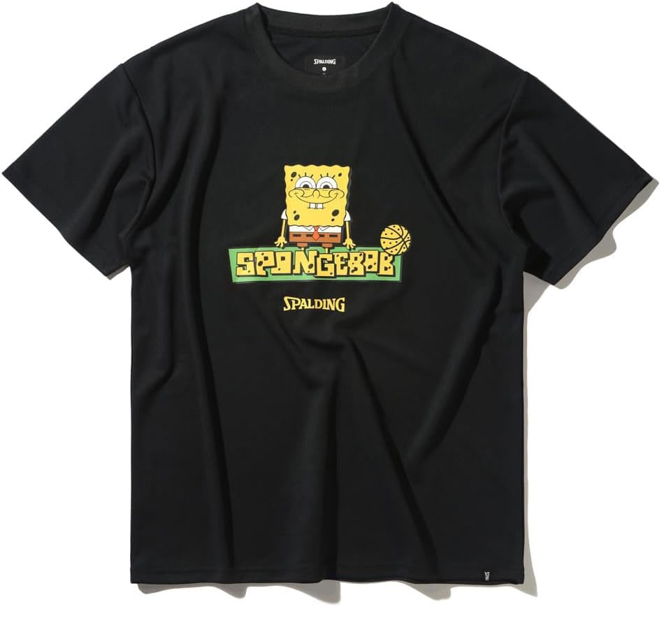 

Spalding SpongeBob SquarePants Logo T-Shirt, Black, Medium, SMT25044S