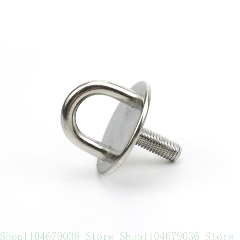 Staple Ring Hook Heavy Duty Pad Eye Plate U-Shaped Heavy Duty Ceiling Mount Hanger for Marine Boat Accessories for M6