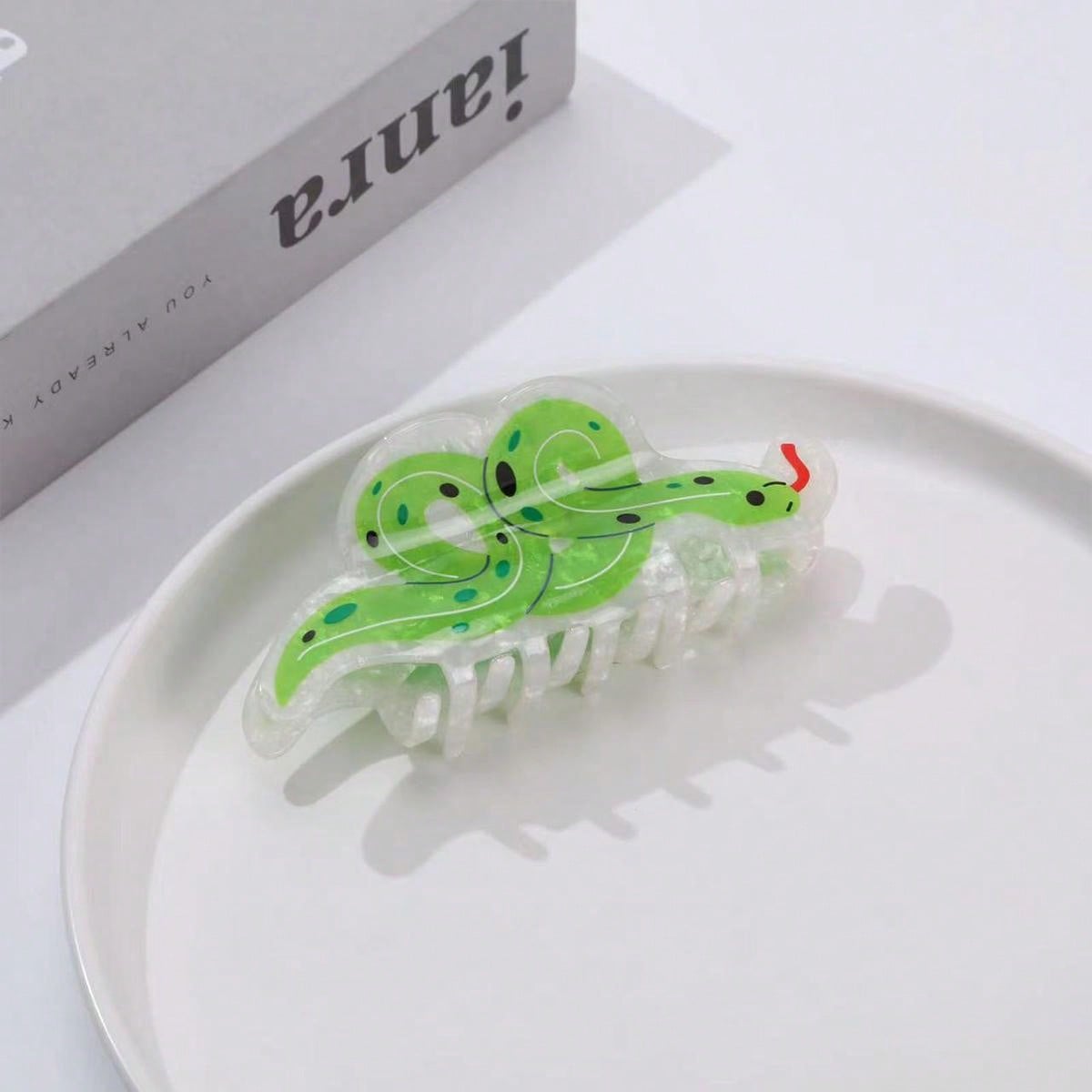 

1 шт. Янтарная карамель 1 шт. Уксусная кислота Мультяшный милый и причудливый маленький змееныш Зажим-краб Персонализированный высококлассный зажим-акула