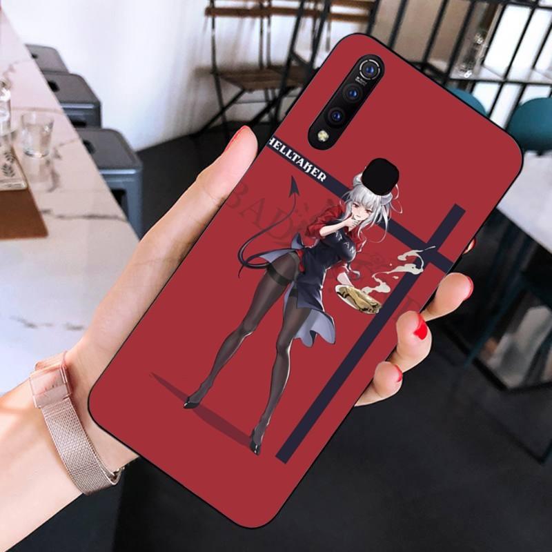 Custodia Carina per Telefono Helltaker per Huawei Mate 40 30 20 10 Pro Lite Nova 9 8 5T Y7p Y7 Cover Nera Morbida per Telefono