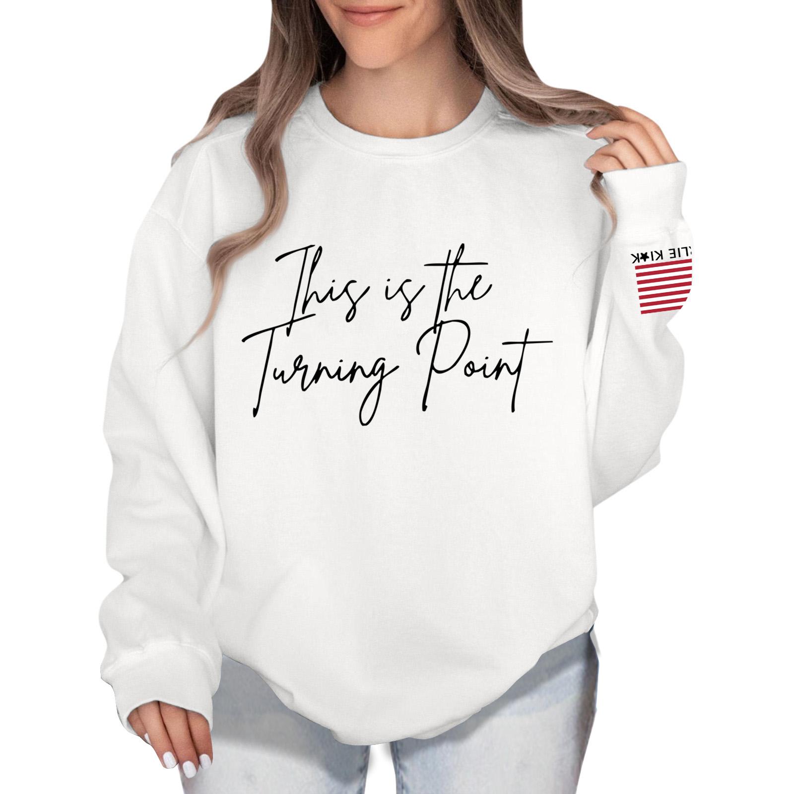 

Женская толстовка Colorblock с длинным рукавом и круглым вырезом, повседневная, удобная, свободная, легкая, женская толстовка L белый