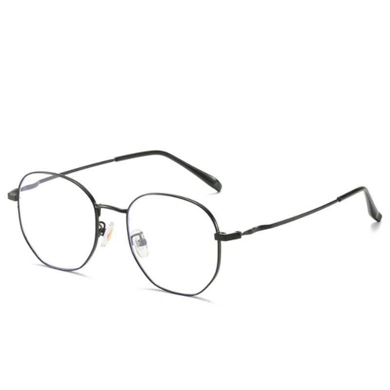 Women Myopia Glasses Men Metal Polygon Spectacle Frames For Sight 0 -0.50 -1.00 -1.50  To -6.00