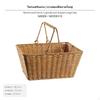 Wicker outdoor meal Basket, Handheld Storage MultiSize Portable Organizer for Outdoor,