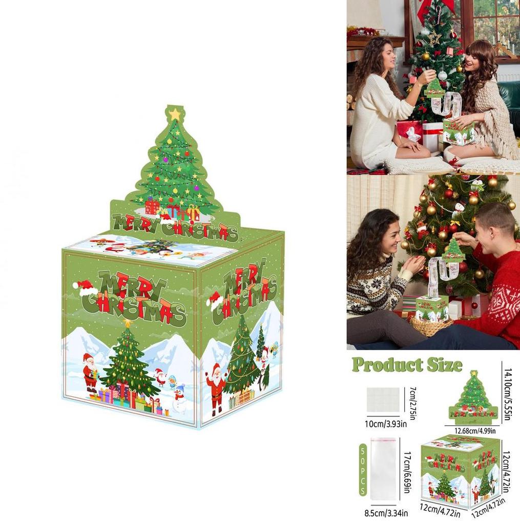 Julgransfestdekor Presentask För Högtidsfirande Och Överraskningar