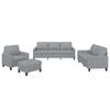 VidaXL Ensemble de Canapés avec Coussins 4 pcs, Canapés avec Accoudoirs et Dossier, Ensemble de Meubles avec Repose-pied 3201436