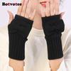 Botvotee Bow Arm Warmers Y2k Accessories Sleeves for Women Burgundy Sleeves Warm Winter Knit Soft Arm Guard Fingerless Gloves