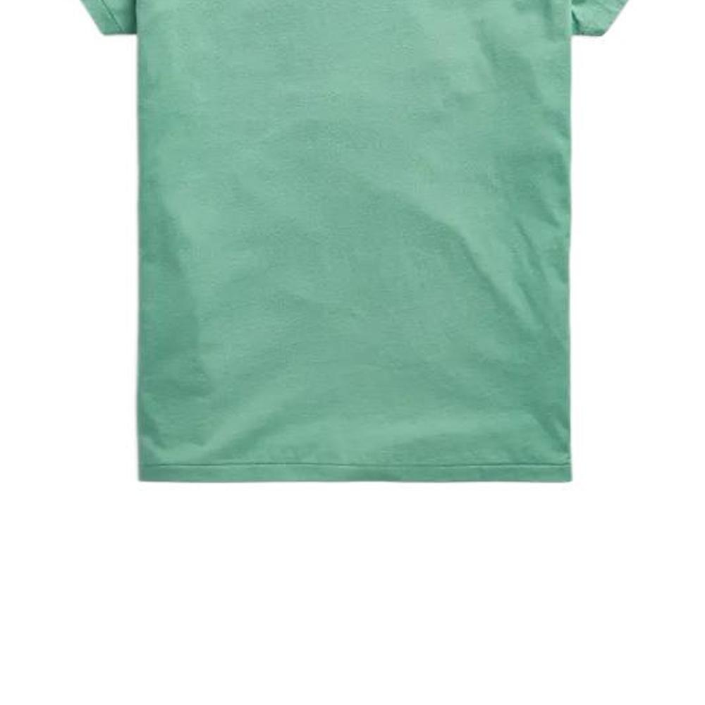 Polo Ralph Lauren Ss22 Solid Color Logo Embroidered Crew Neck Short Sleeve T-Shirt Women Tops Green WMPOKNINCU20519-300