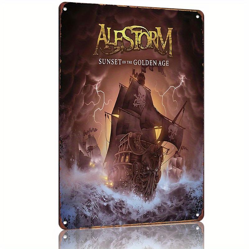 

Alestorm Закат Золотого Века Делюкс Издание Металлическая Банка Знак Винтажная Пиратская Корабль Настенное Искусство с Дизайном Железный М aluminum 20x30cm