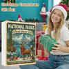 National Parks Christmas Countdown Calendar With Animal And Plant Figures For Festive Decorations