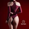 Konec sezóny lesklý a hedvábný dlouhý rukávový body na ramena ultra tenké sexy spodní prádlo průhledné punčochy