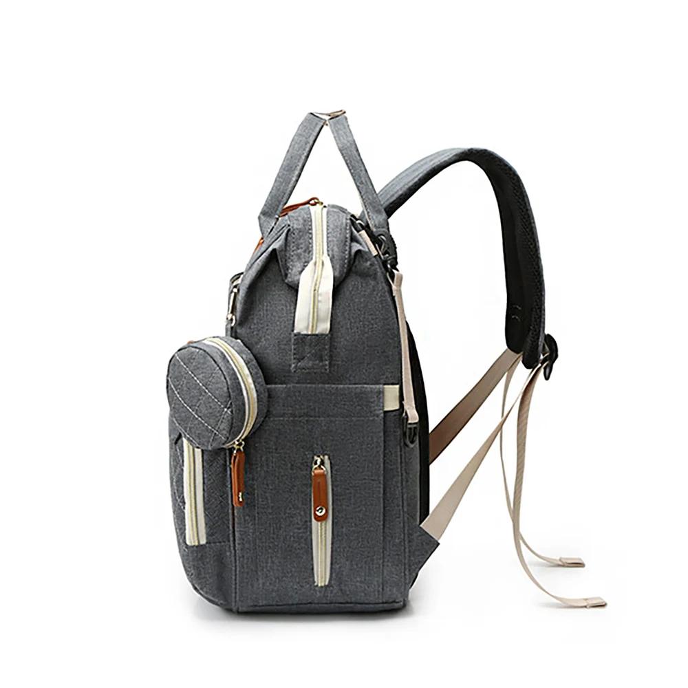 Fashionable Quilted Large-Capacity Backpack Mommy Bag; Multi-Functional Mommy Backpack for Traveling, Mother and Baby Bag