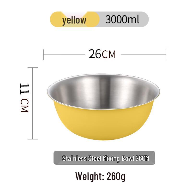 

ZISIZ 304 Stainless Steel Mixing Bowl