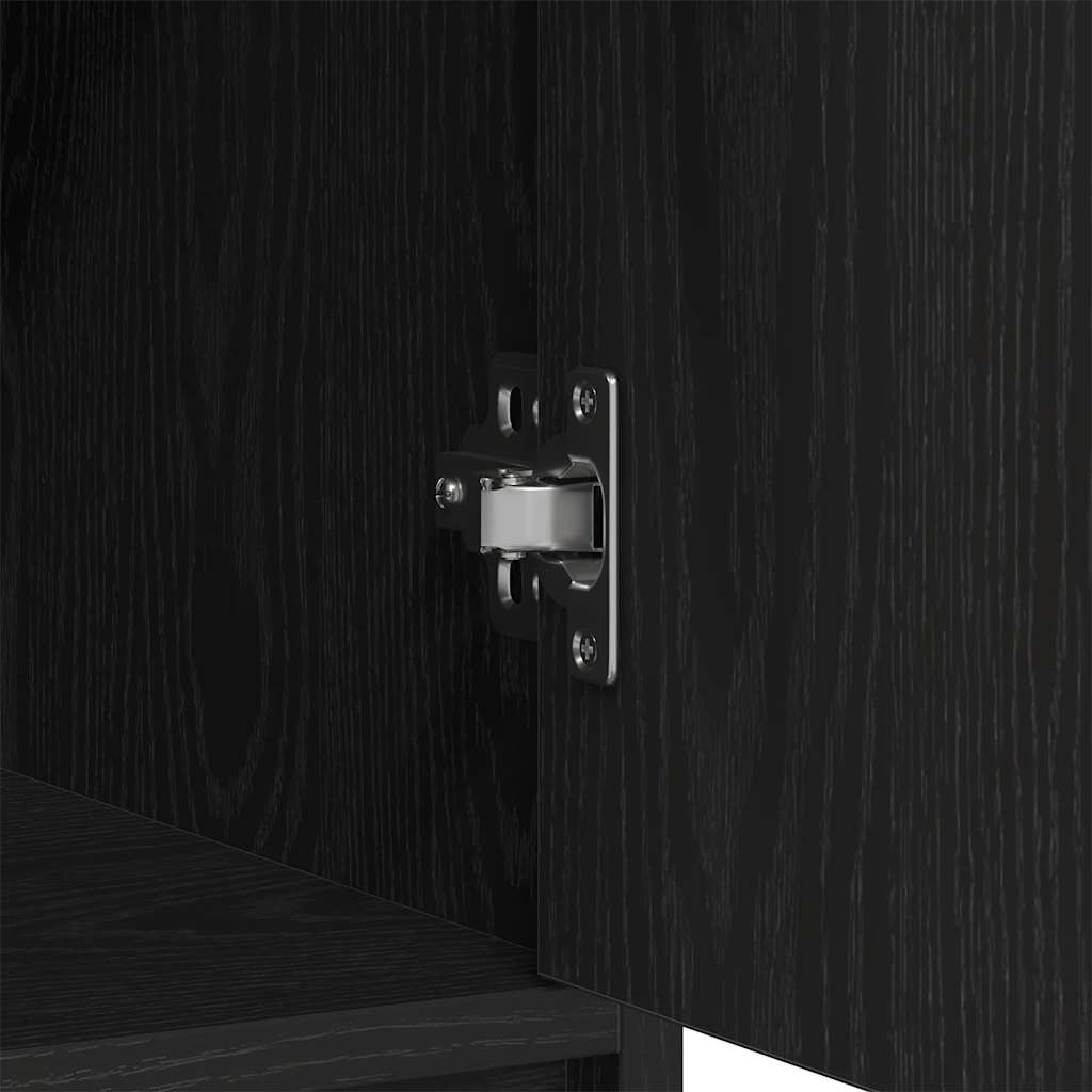 Sideboard mit Schubladen und Türen Schwarzeiche-Effekt 73 x 31 x 90 cm