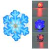 25pcs New Year Christmas Theme LED Luminous Brooch Pin Badge Party Favors DIY DecorationBlue Snowflake