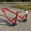HeavyDuty Motorcycle Front Wheel Stand | Sturdy Tubular Iron Frame, Secure Clamp, Support
