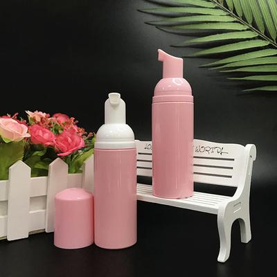 50Ml Pink Plastic Foam Pump Bottle Empty Face Eyelash Cleanser Cosmetic Bottle