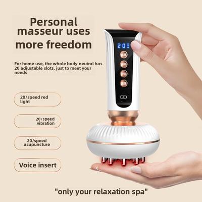 Elektriskt skrapinstrument, Hushållselektrisk massager, Universal för hela kroppen, Mage, Midja och Buksmassage