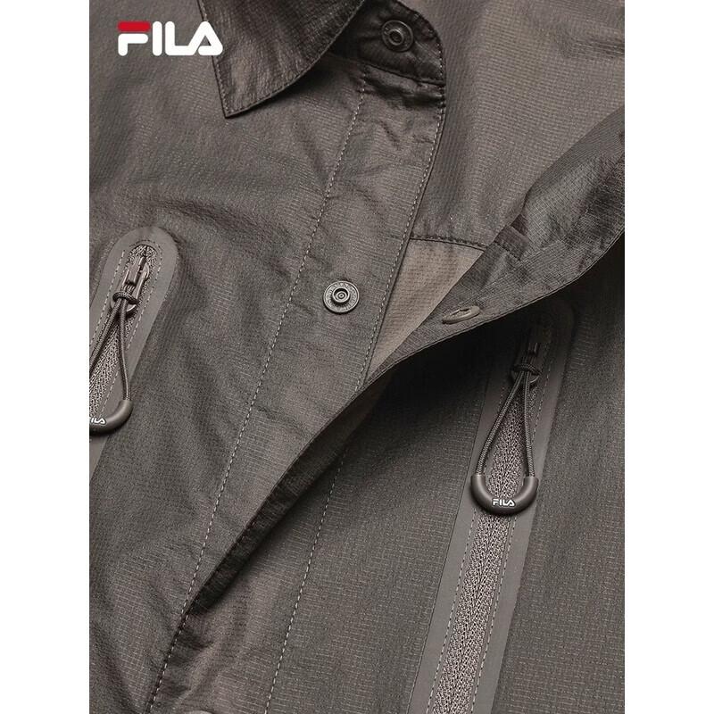Fila Men's Jackson Yee Woven Color-Block Short Sleeve Shirt