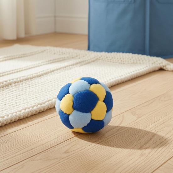 32 Panel Sand Filled Juggling Ball, Soft Footbag Toy for Kids Adults, Outdoor Soccer Kick Sack for Coordination