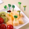 8/12 SZT Mini Kreatywne Widelczyki do Ciasta Owocowego Deseru Jedzenia Igła Patyczek Wykałaczki Dekoracja Lunchboxa Akcesoria Bento