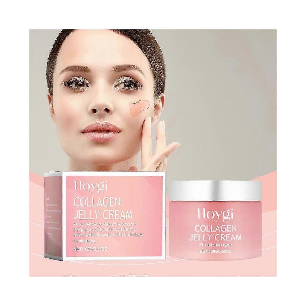 Collagen Jelly Cream Anti-Ageing Face Care Moisturiser, Collagen Cream for Face, Strengthens the Skin Barrier and Moisturises Pores