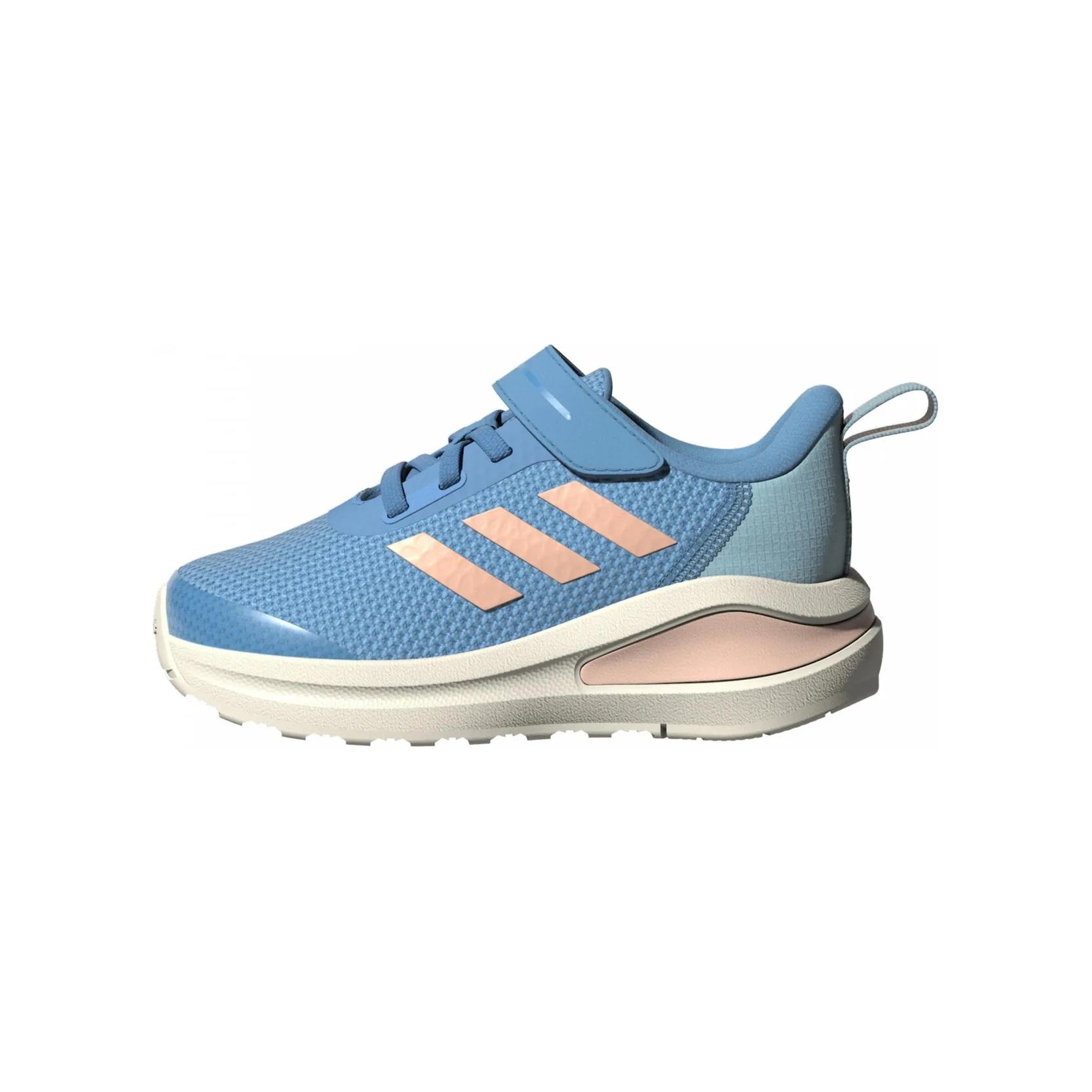 

new Adidas Fortarun El I Cushioned Wear-Resistant Breathable Low-Top Toddler Shoes Blue Orange Infant And Toddler 23.5