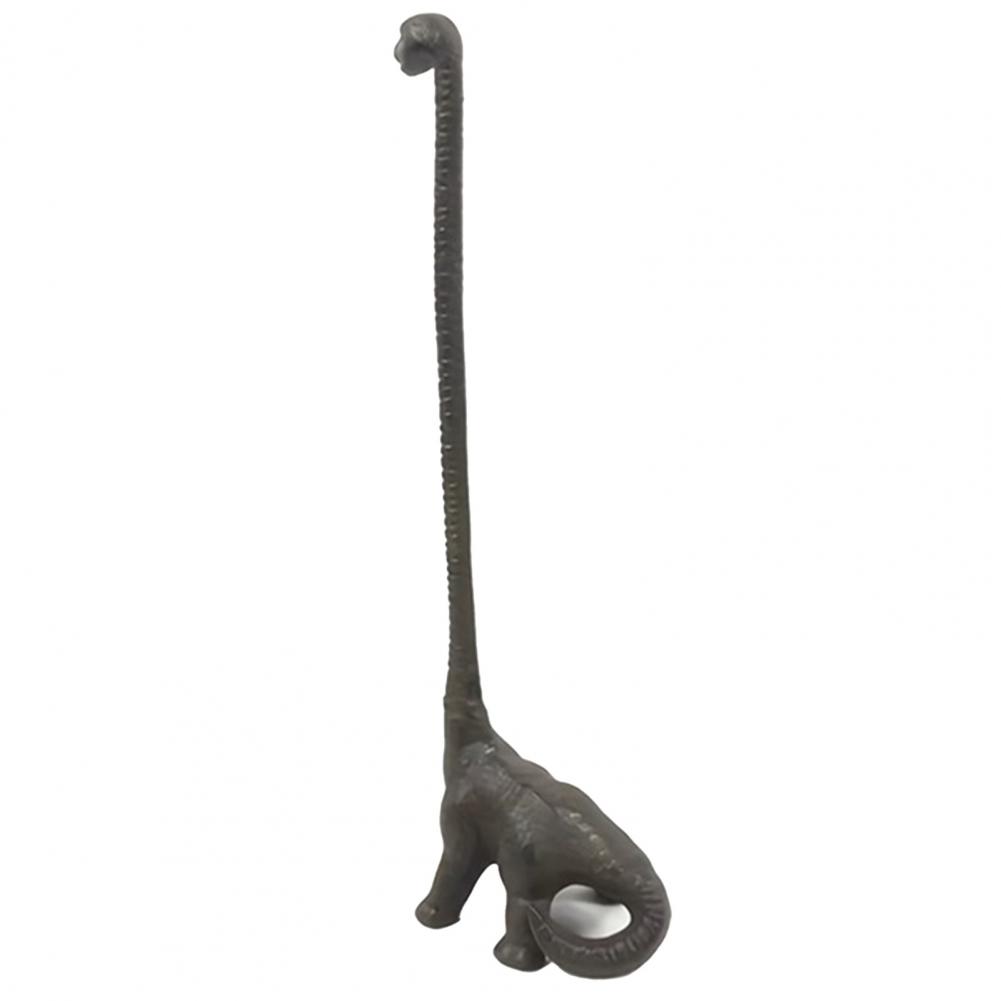 Vintage Cast Iron Animal Paper Holder - Giraffe Dinosaur Design Free Standing Kitchen Bathroom Paper Roll Holder 3070₽